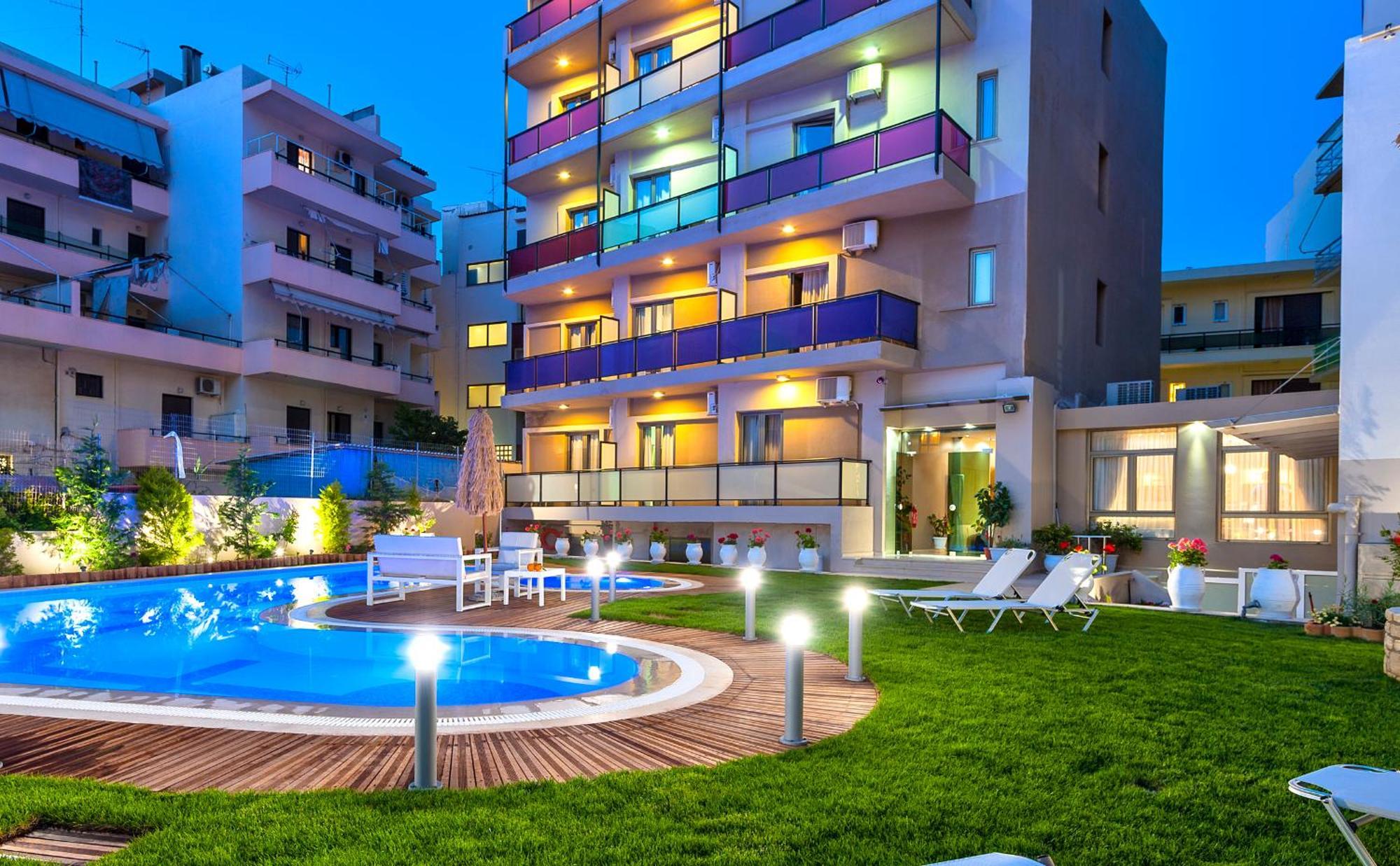 Leonidas Hotel & Apartments Rethymno  ภายนอก รูปภาพ
