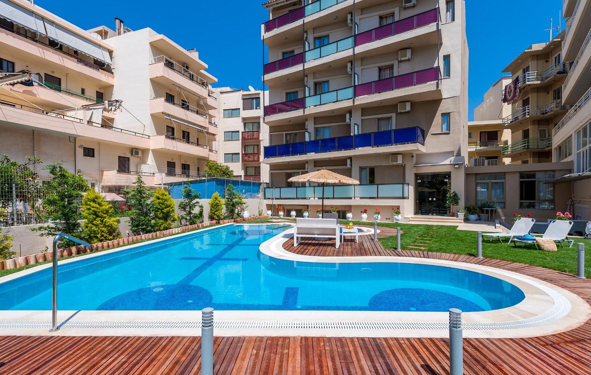 Leonidas Hotel & Apartments Rethymno  ภายนอก รูปภาพ