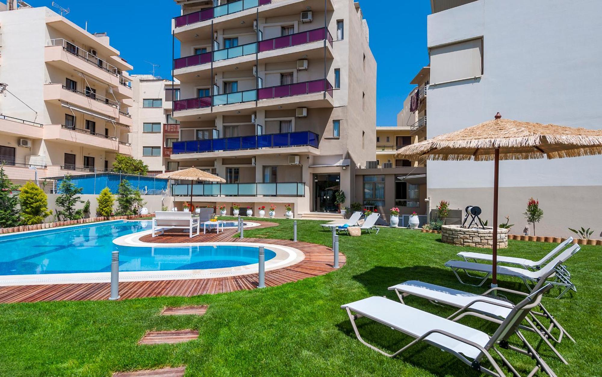 Leonidas Hotel & Apartments Rethymno  ภายนอก รูปภาพ