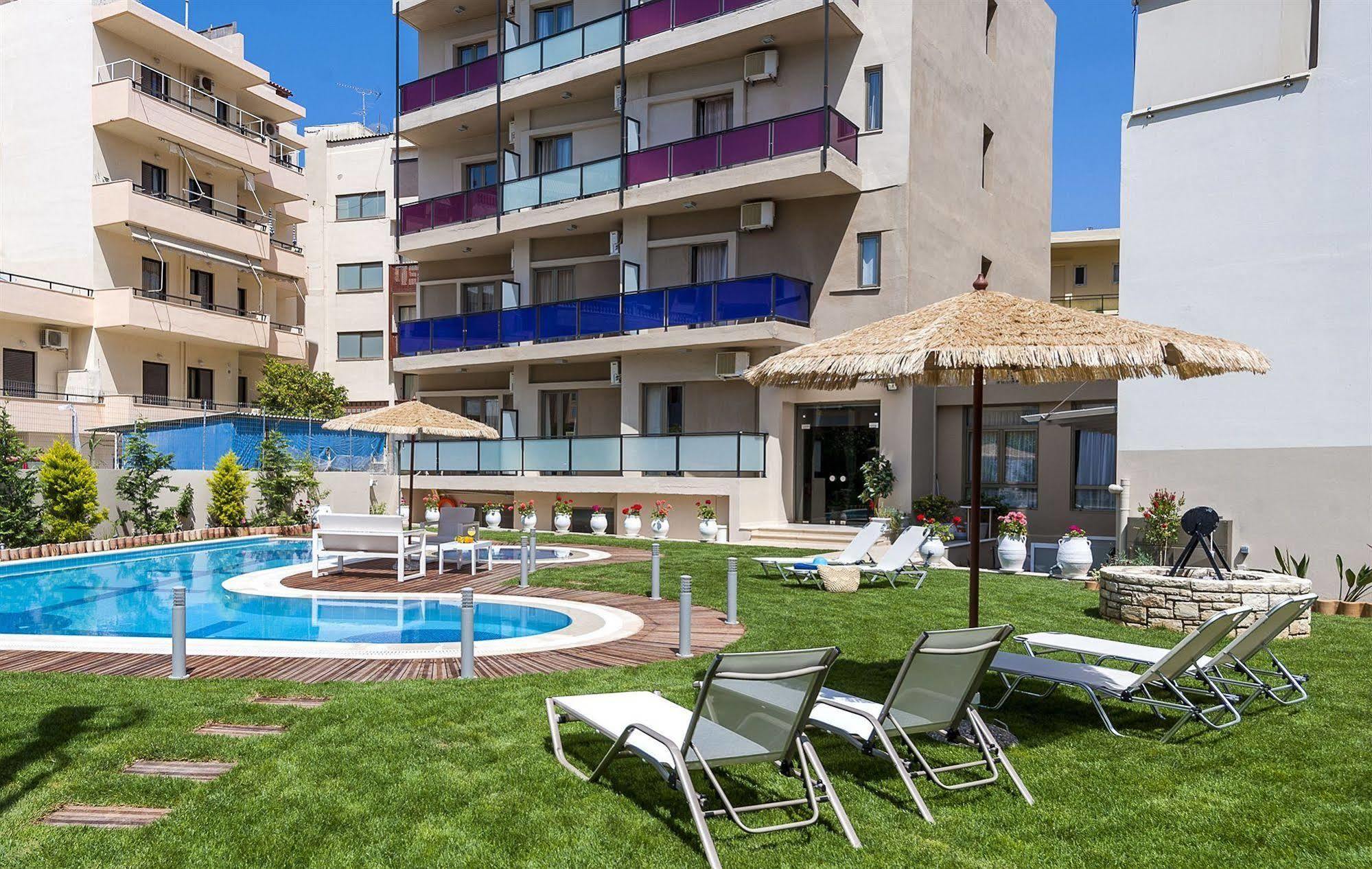 Leonidas Hotel & Apartments Rethymno  ภายนอก รูปภาพ